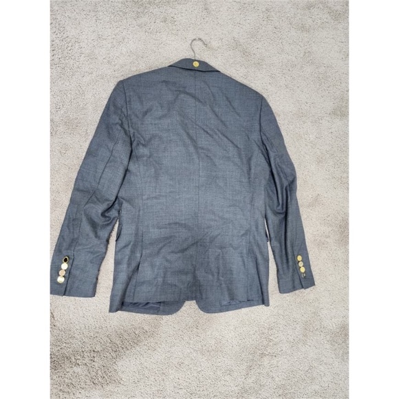 Authentic New BURBERRY Men's Gray TB Metal RUNWAY Slim Wool Blazer Jacket - Picture 6 of 13